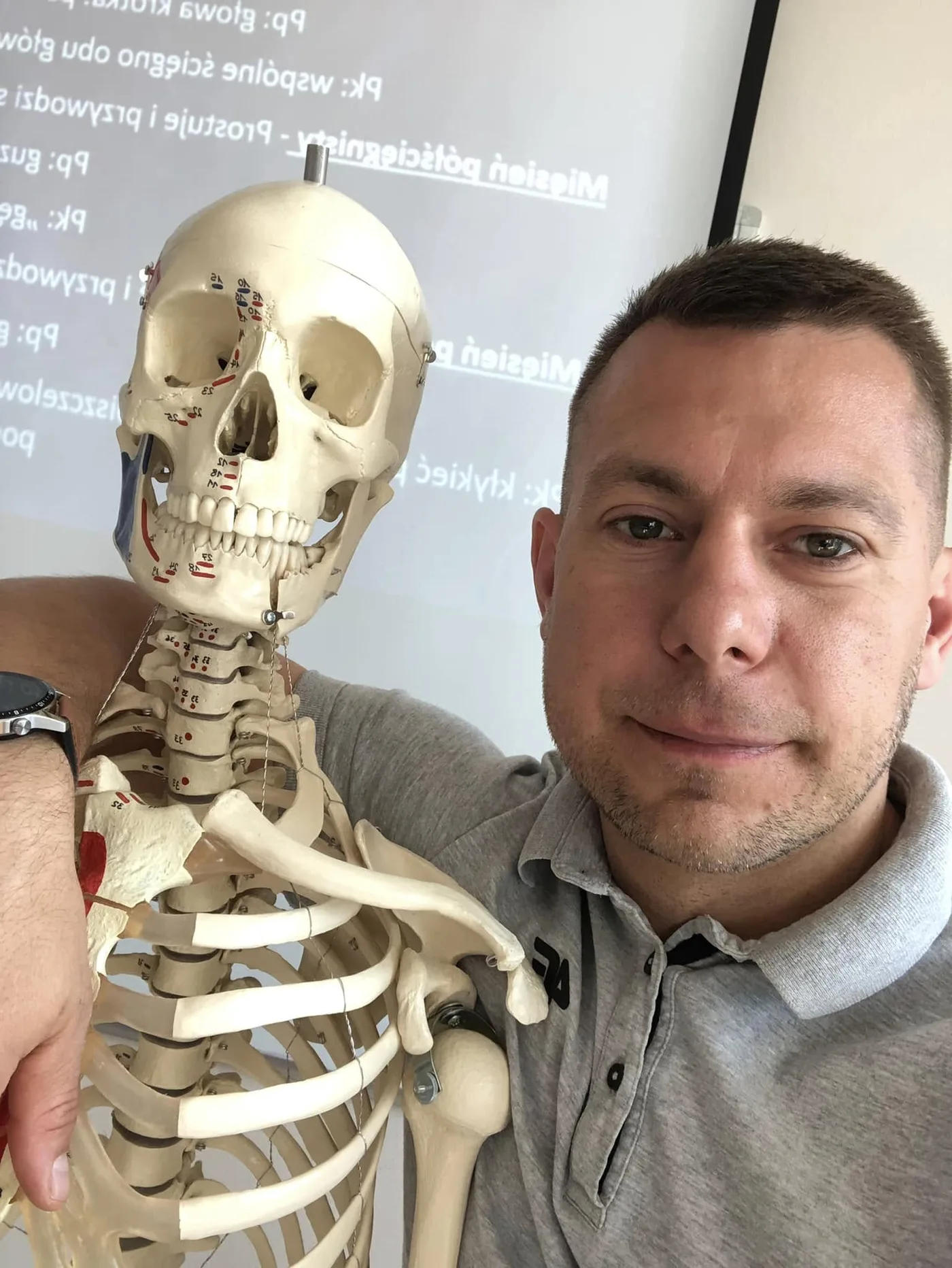 Adam Obrycki z KOŚCiuszką - selfie z gabinetu